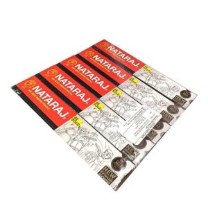 Nataraj 621 Writing Pencil Pack Of - 5 (50 Pencils), Ink black